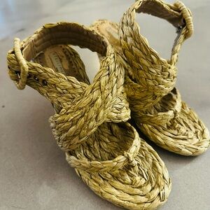 Stella McCartney raffia sandals size 37.5